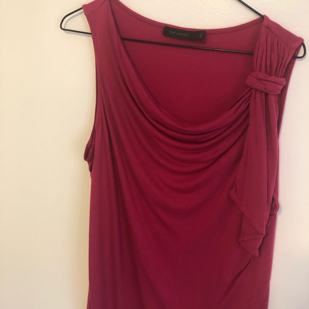 Limited Pink Top with bow size large